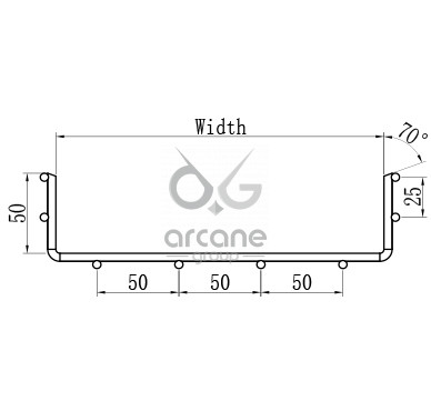Cable Mesh EG Straight U 50mm Height Ø4mm - Image 5